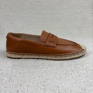 Sam Edelman Tan Leather Espadrille Loafers